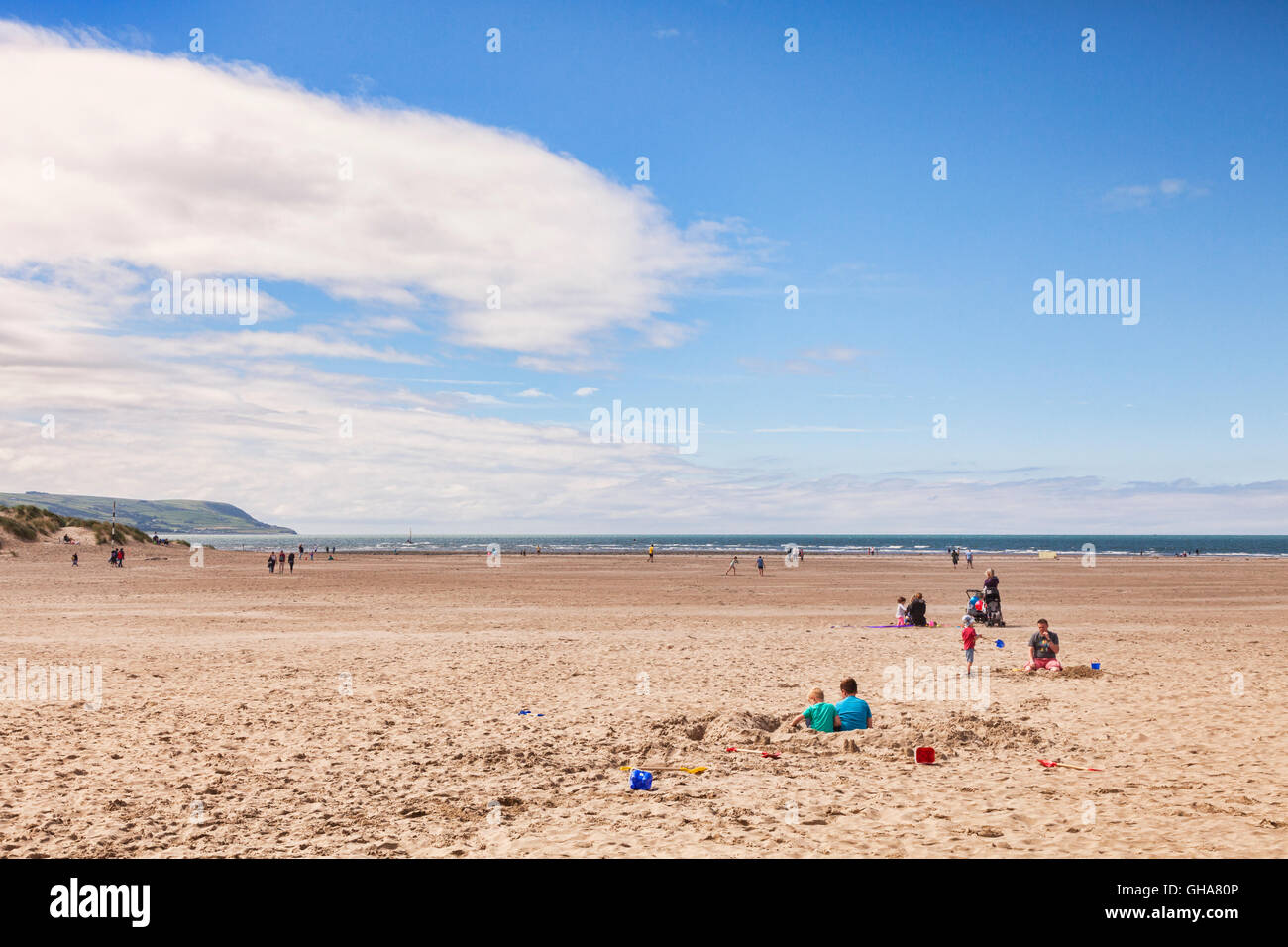 Barmouth Beach, Gwynedd, Wales, Regno Unito Foto Stock