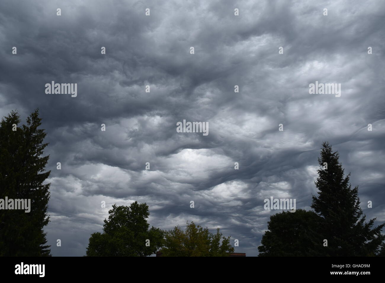 Undulatus asperatus nuvole. Foto Stock