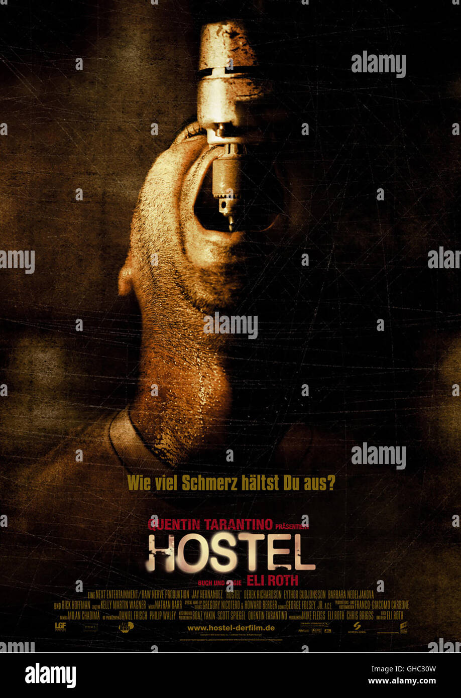 HOSTEL USA 2006 Eli Roth Filmplakat Regie: Eli Roth Foto Stock