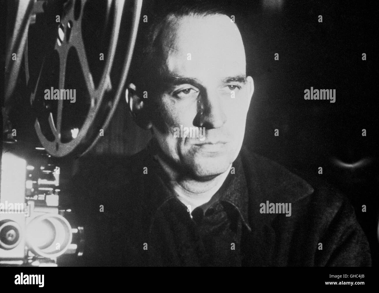 Direttore svedese Ingmar Bergman durante le riprese: ' ' Stimulantia, episodio/Segmento: Daniel (1967) Foto Stock