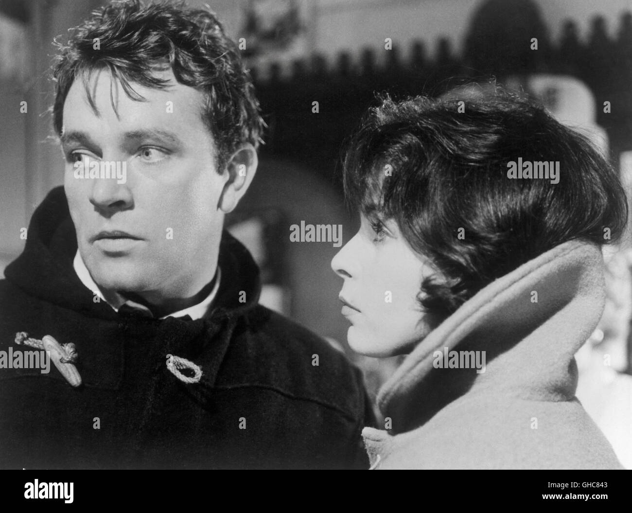 BLICK ZURÜCK IM ZORN guardare indietro con rabbia UK 1958 Tony Richardson Jimmy Porter (Richard Burton), Helena Charles (CLAIRE BLOOM) Regie: Tony Richardson aka. Guardare indietro con rabbia Foto Stock