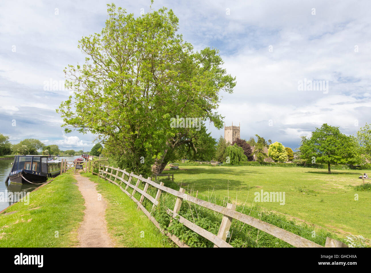 I posti barca si su Gloucester e nitidezza canal a Frampton on severn, Gloucestershire, England, Regno Unito Foto Stock