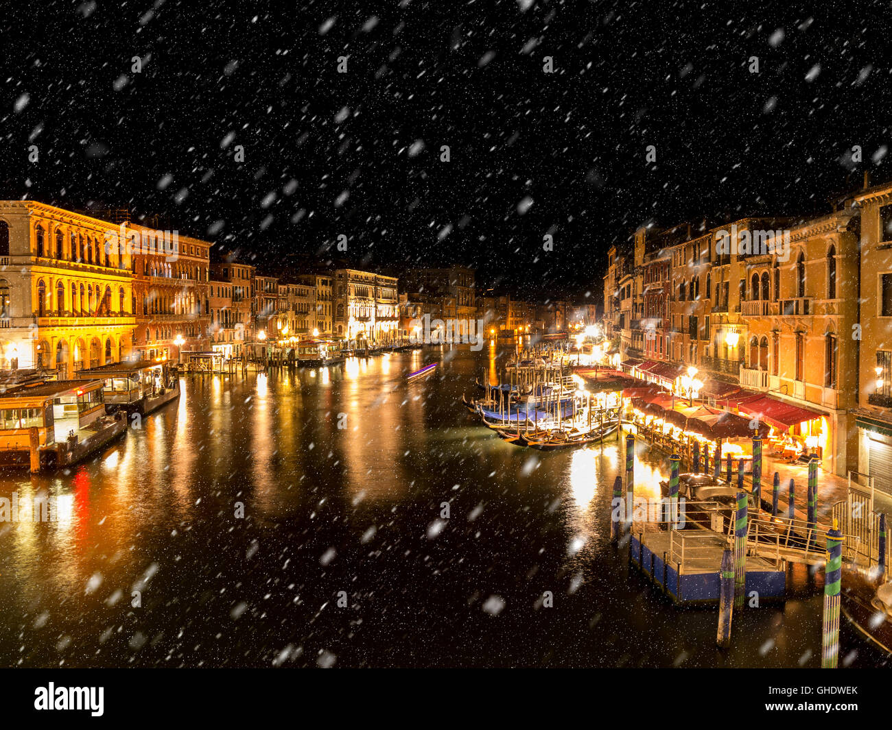 Neve a Venezia Foto Stock