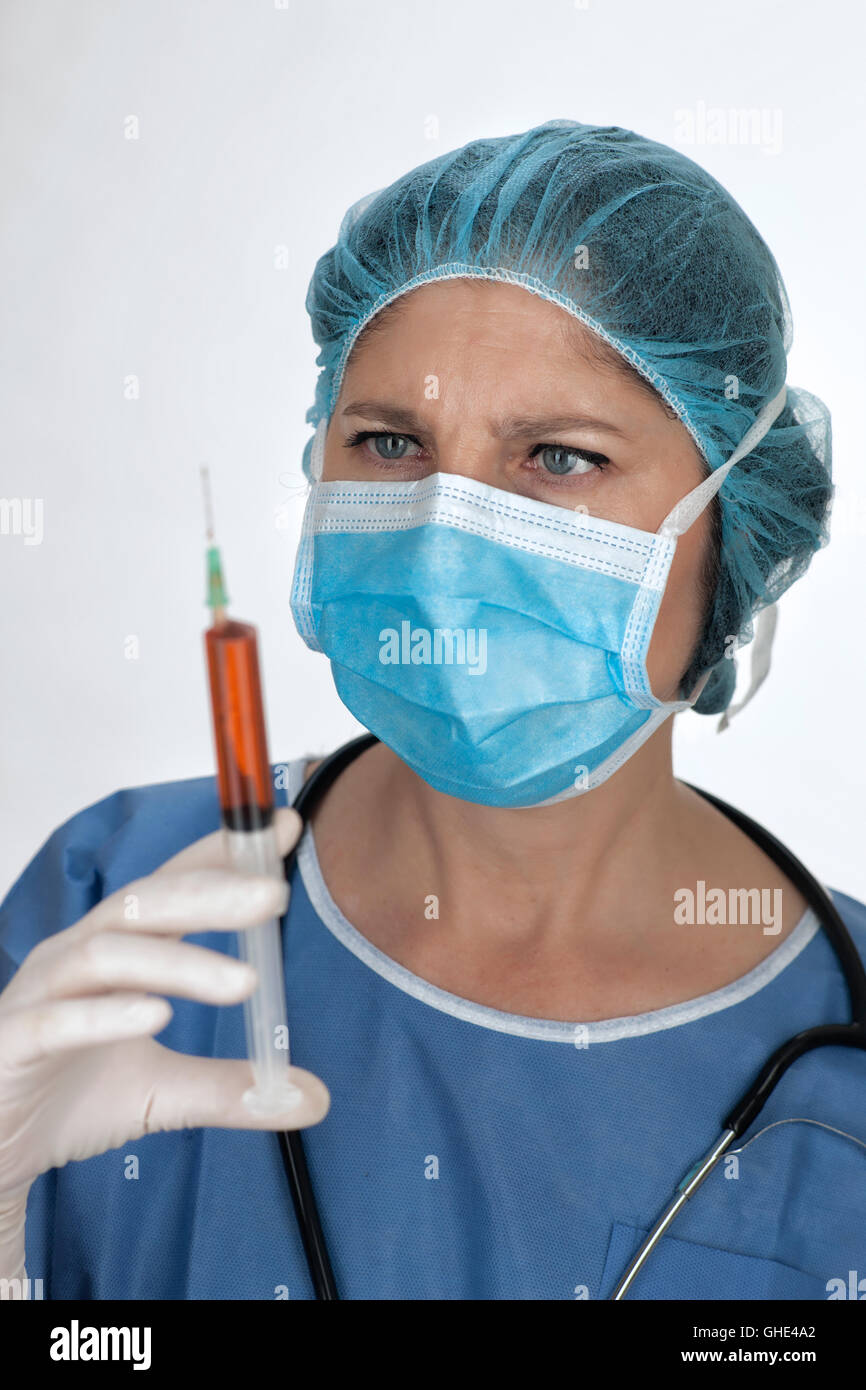 Ospedale teatro operativo infermiere Foto Stock