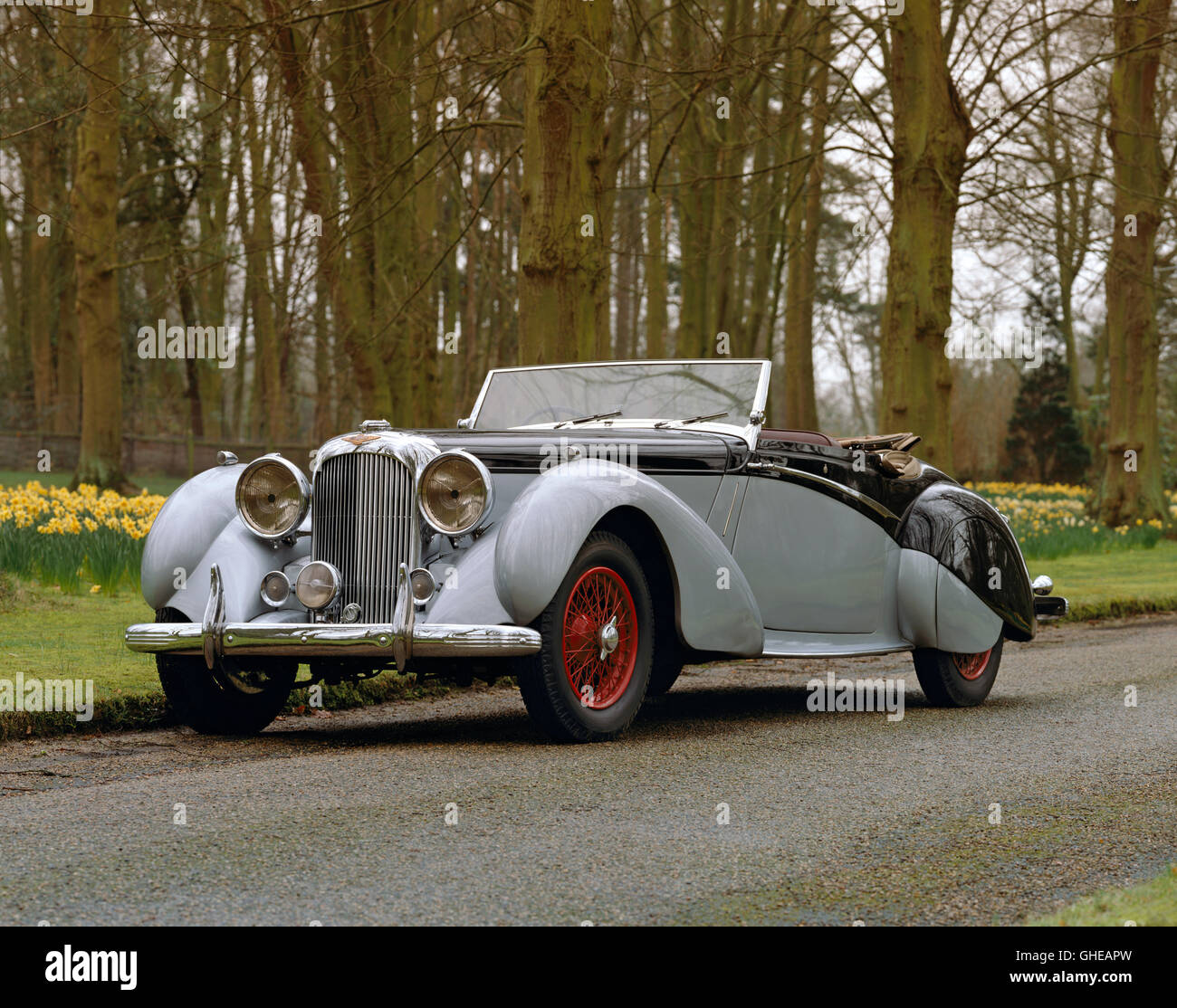 1939 Lagonda LG6 rapide 2 porte testa goccia coupé 4.5 litri Motore dritto 6 OHV Paese di origine Regno Unito Foto Stock