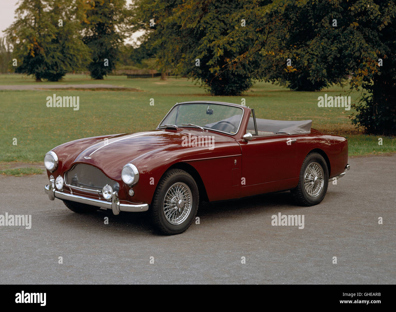1959 Aston Martin DB Mk III drophead coupe. Foto Stock