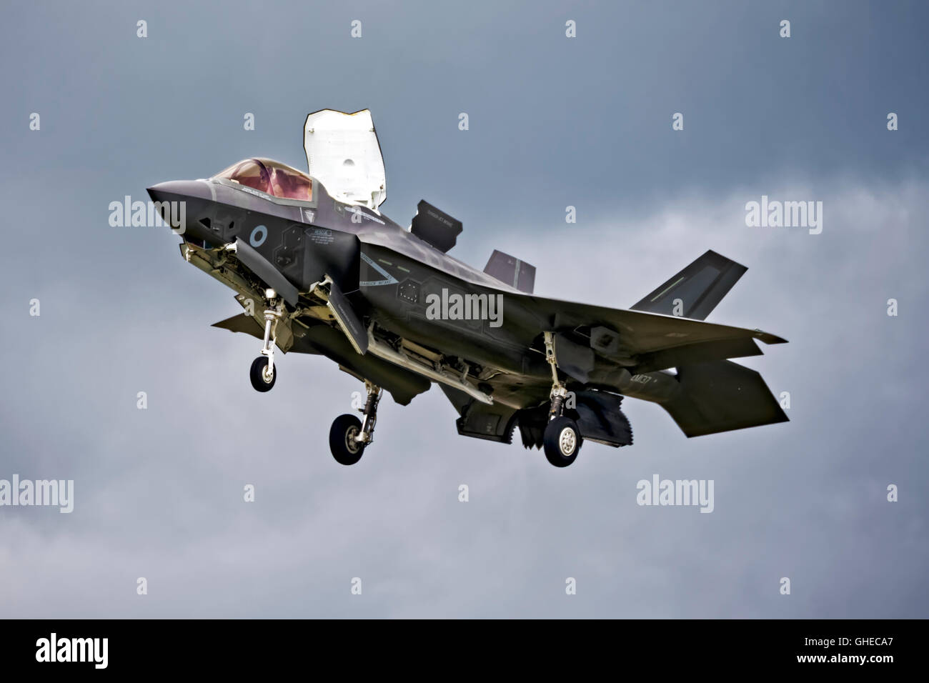 Royal Air Force Lockheed Martin F-35B Lightning ll, il Joint Strike Fighter, VMFAT/501, ZM137,RAF Fairford, Gloucestershire, Regno Unito Foto Stock