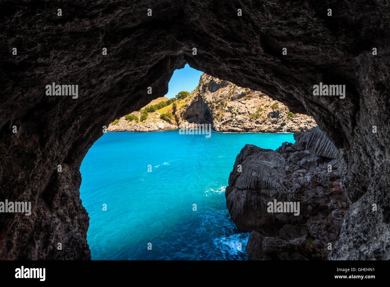 Port de Sa Calobra Mallorca Spagna Spain Foto Stock