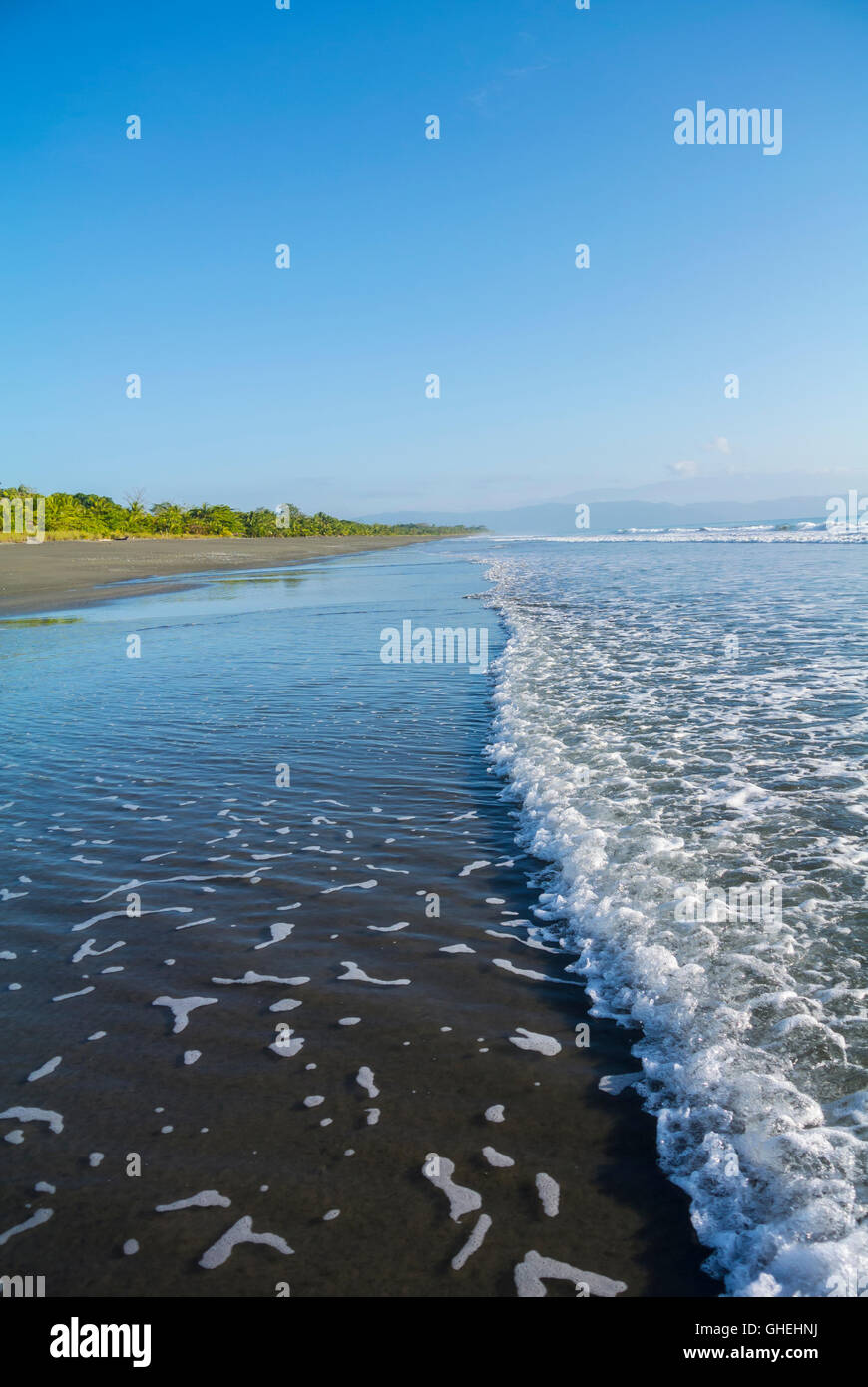 Spiaggia di Puerto Jiménez, Costa Rica, America Centrale Foto Stock