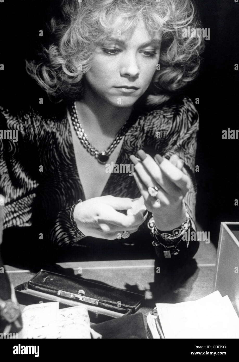 THERESA RUSSELL, nato il 20 marzo 1957, San Diego, California, USA. Festeggiare il compleanno: cinquantesimo (20 marzo 2007). Immagine: Theresa Russell in ' Black Widow ' (1987). Foto Stock