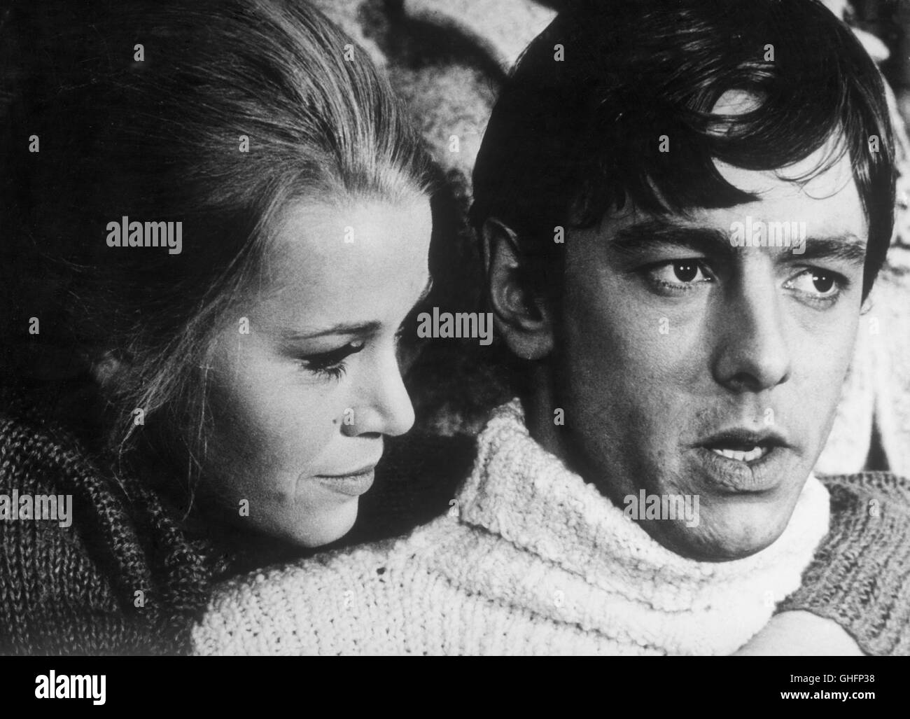 LA CUREE Francia/Italia 1966 Roger Vadim Jane Fonda (Renee Saccard) e Jacques Monod (M.Sernet) Regie: Roger Vadim Foto Stock