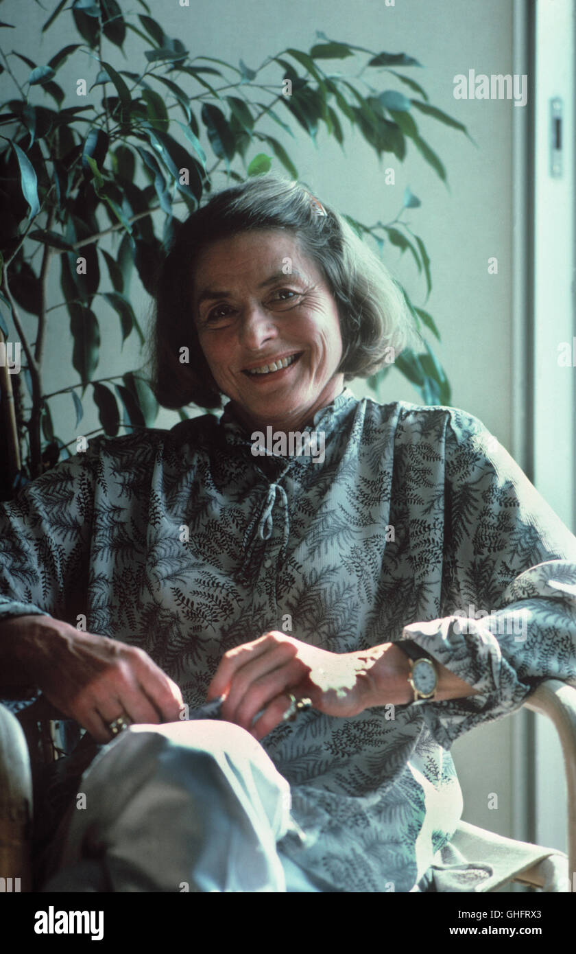 INGRID BERGMAN (nato il 29 agosto 1915, Stoccolma, Svezia; data di morte: 30 agosto 1982, Londra, Inghilterra, Regno Unito), Ritratto, 1980. Foto Stock