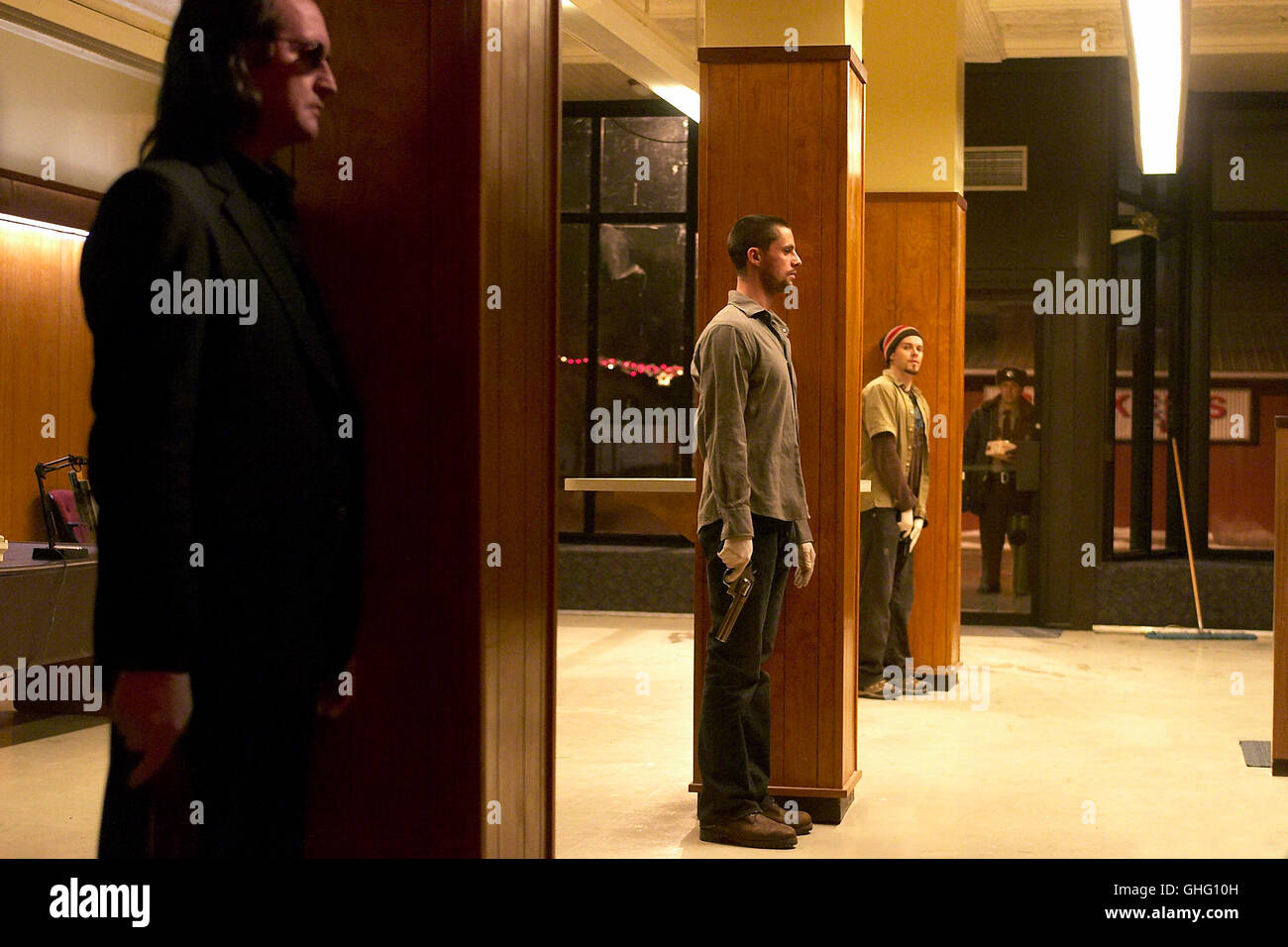 Die Regeln der Gewalt / Scena con Matthew Goode come Gary (mi). Regie: Scott Frank aka. La Vedetta Foto Stock