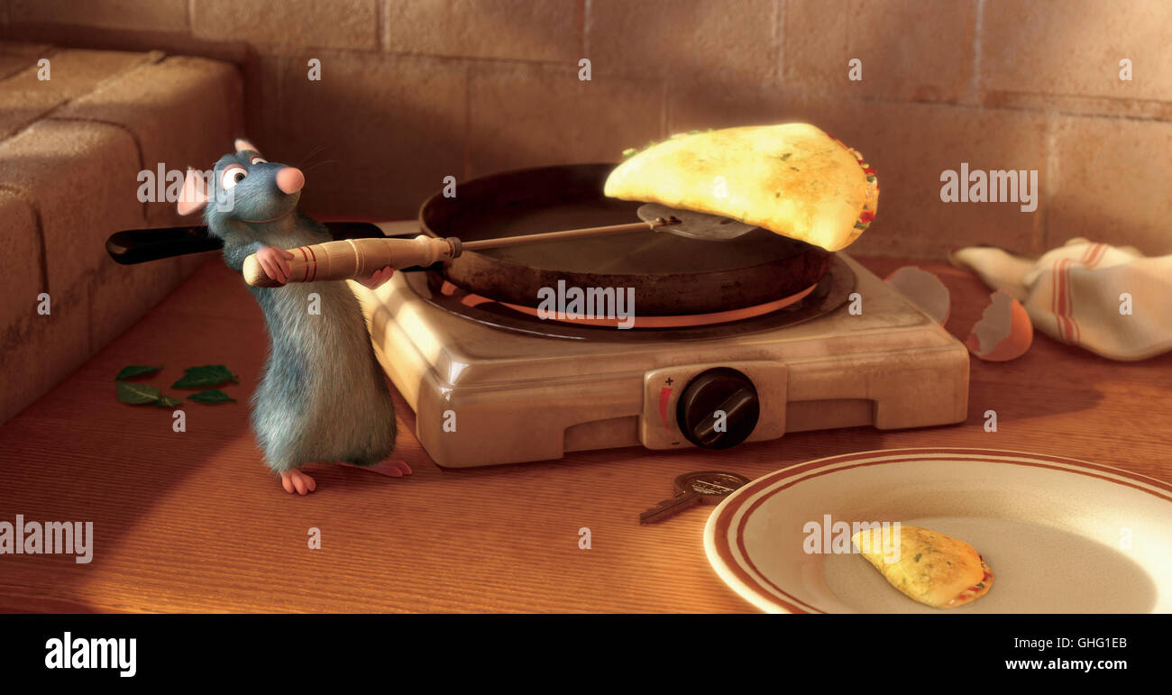 Ratatouille / Hat ein feines Näschen für alles, era schmeckt: REMY. Auch sein frittata ist très formidabile! Regie: Brad Bird alias. Ratatouille Foto Stock