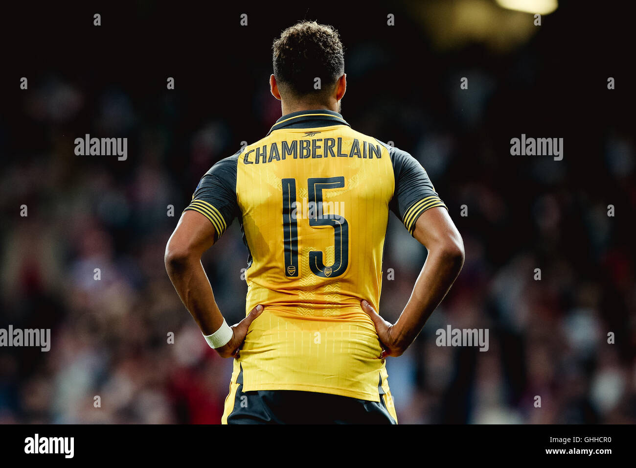 Londra, Regno Unito. 28 Sep, 2016. Alex Oxlade-Chamberlain (Arsenal) Calcio/Calcetto : Alex Oxlade-Chamberlain di Arsenal durante la UEFA Champions League match tra Arsenal e FC Basel all'Emirates Stadium di Londra, in Inghilterra . Credito: AFLO/Alamy Live News Foto Stock