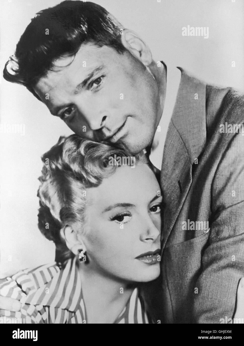 DEBORAH KERR (Karen Holmes) e BURT LANCASTER (Sgt. Milton Warden) Regie: Fred Zinneman aka. Da qui all'eternità Foto Stock