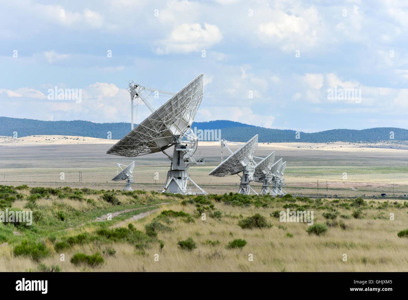 Il Karl G. Jansky molto grandi array (VLA) è una radio astronomia osservatorio situato sulle pianure di San Agustin in Nuovo Messico. Foto Stock