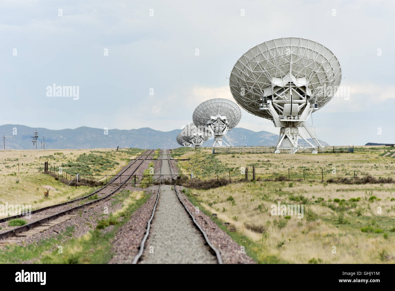 Il Karl G. Jansky molto grandi array (VLA) è una radio astronomia osservatorio situato sulle pianure di San Agustin in Nuovo Messico. Foto Stock