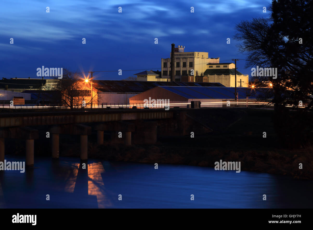 Fiume Mataura, Gore, Southland, Nuova Zelanda Foto Stock