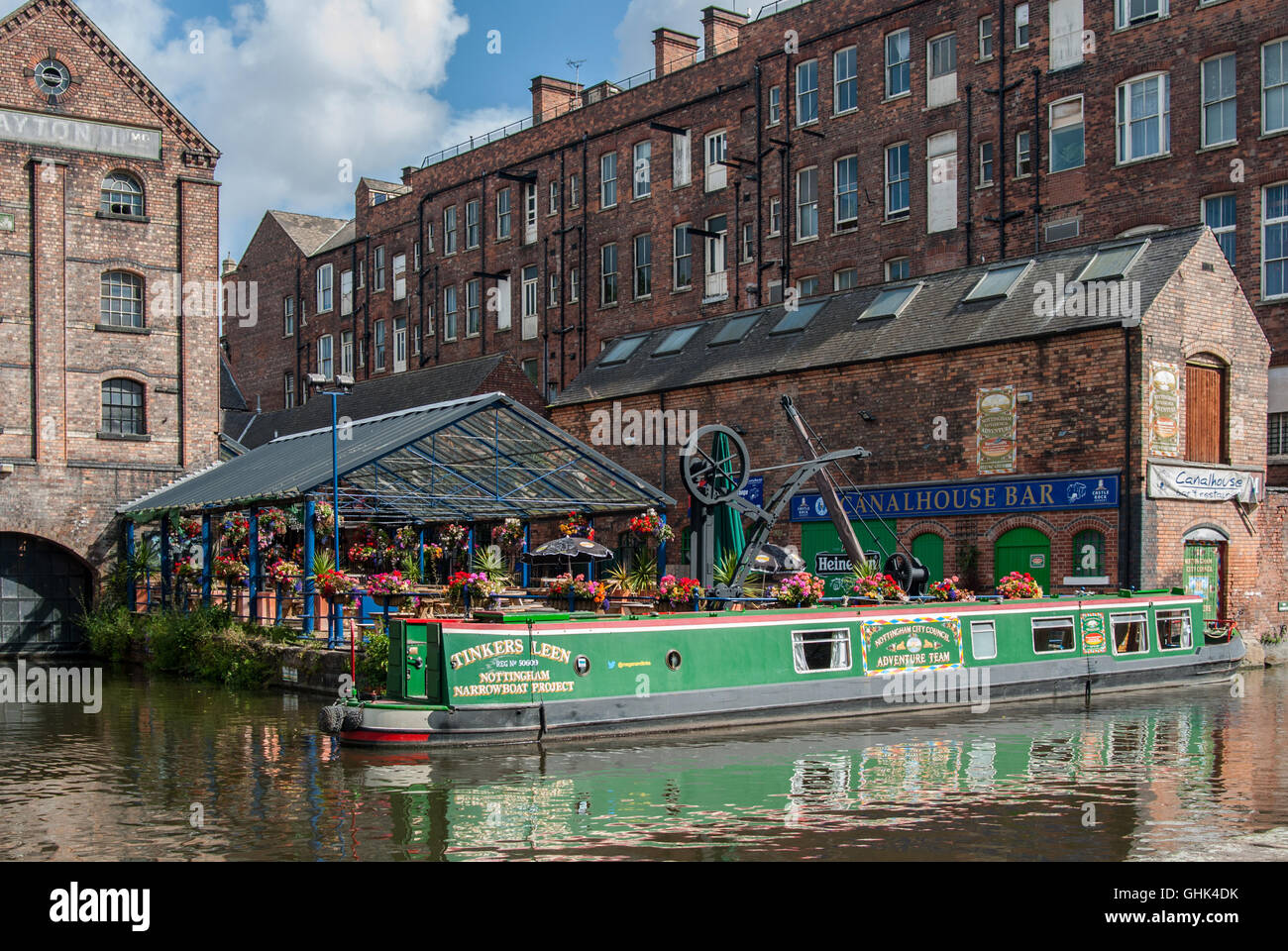 Il Nottingham City Adventure - Tinkers Leen Narrowboat Foto Stock