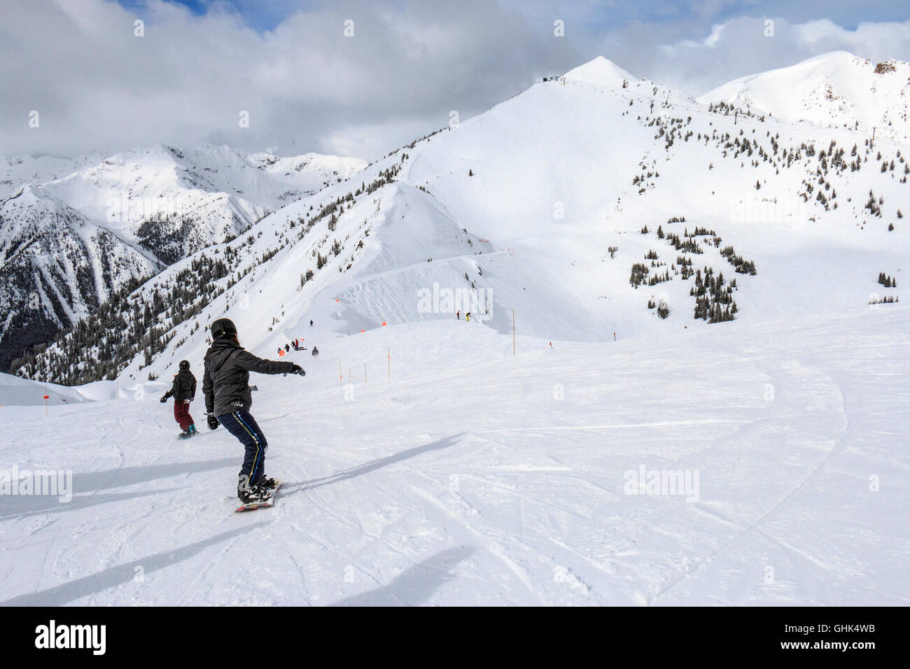 Kicking Horse ski resort vicino a Golden, BC, Canada. Foto Stock