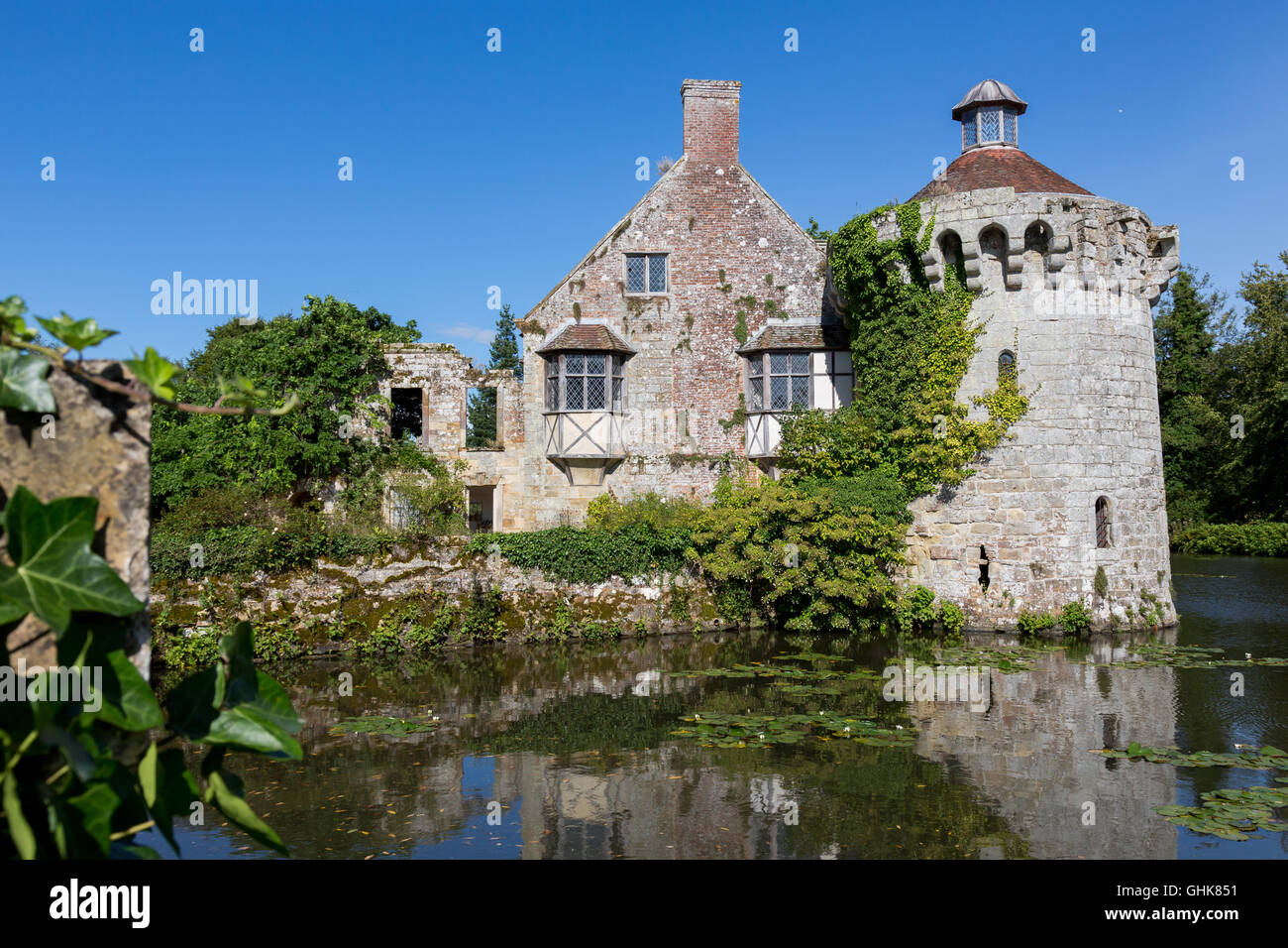 Una vecchia casa di campagna nel cuore della campagna inglese vicino a Lamberhurst Foto Stock