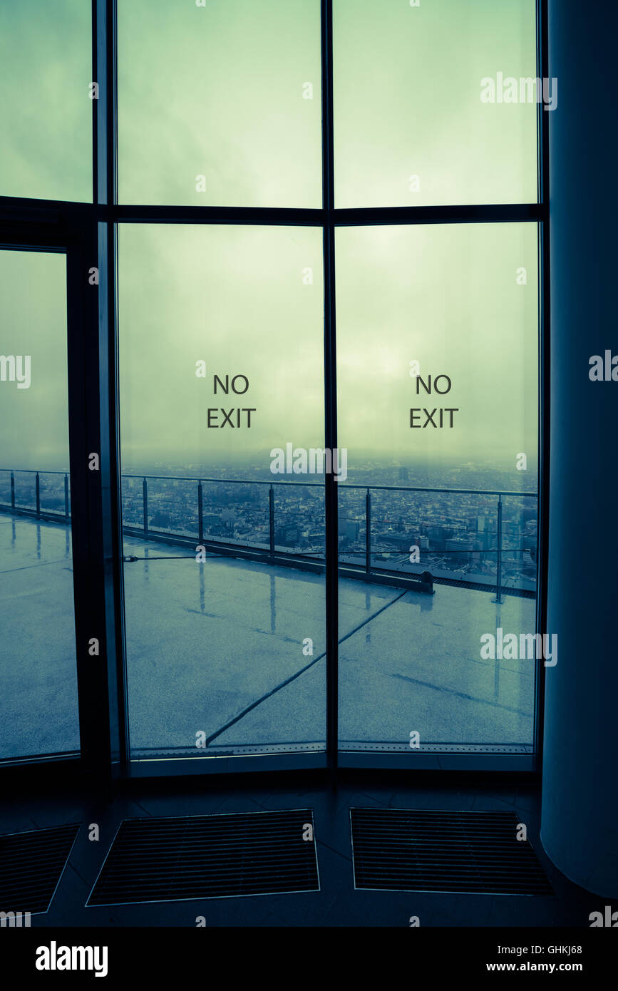 Porte a vetro tonica immagine Foto Stock