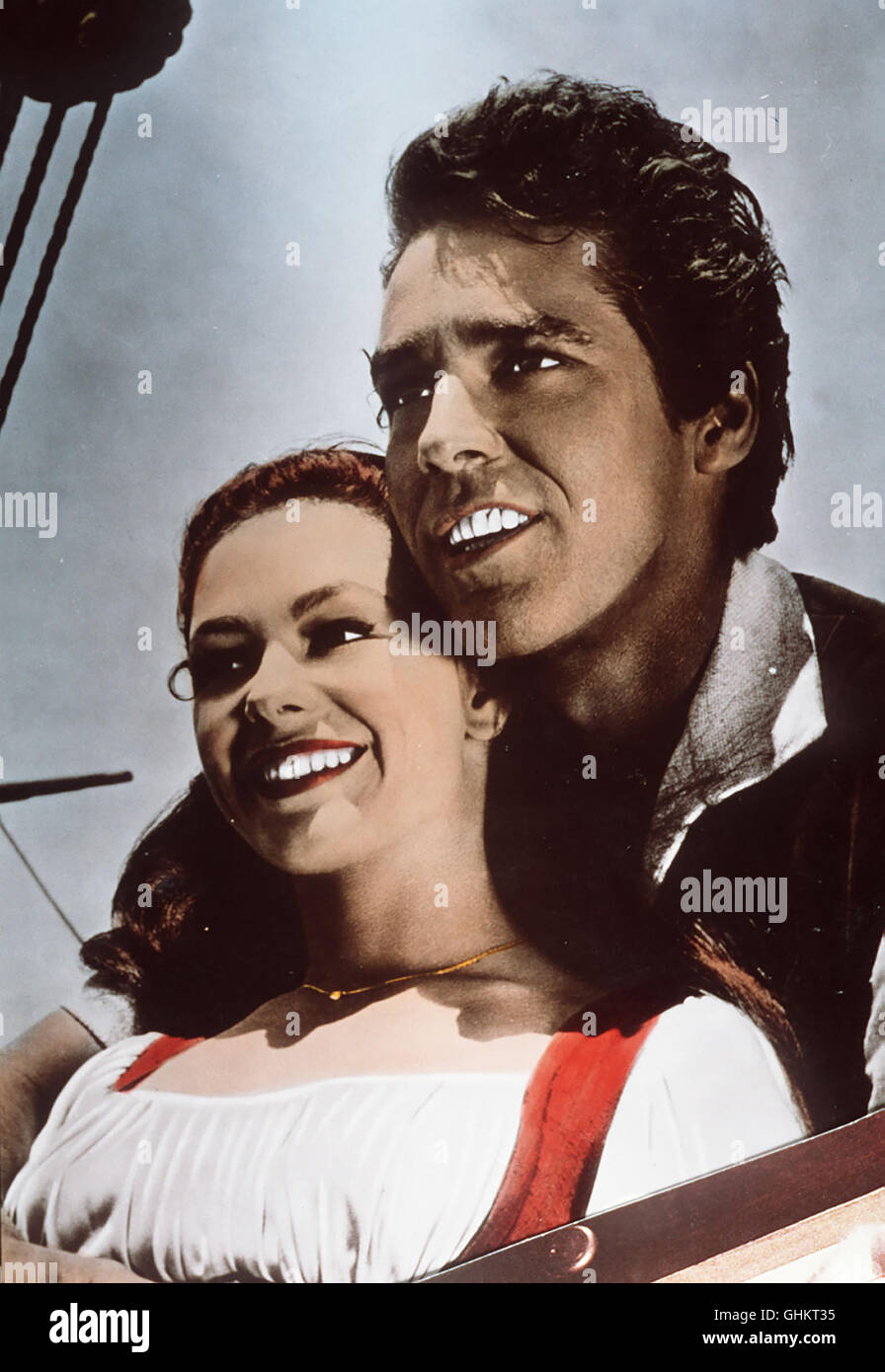 Prinzessin Elaine (JUDI MEREDITH), Die grosse Liebe des Bauernburschen Jack (KERWIN MATHEWS), ist verschwunden. Pendragon, der Beherrscher der Kobolde und Furien, hat sie in sein Reich entführt. Auf der Suche nach Elaine stellen sich Jack alle Mächte der Unterwelt in den Weg. Regie: Nathan Juran aka. Jack con l'assassino gigante Foto Stock