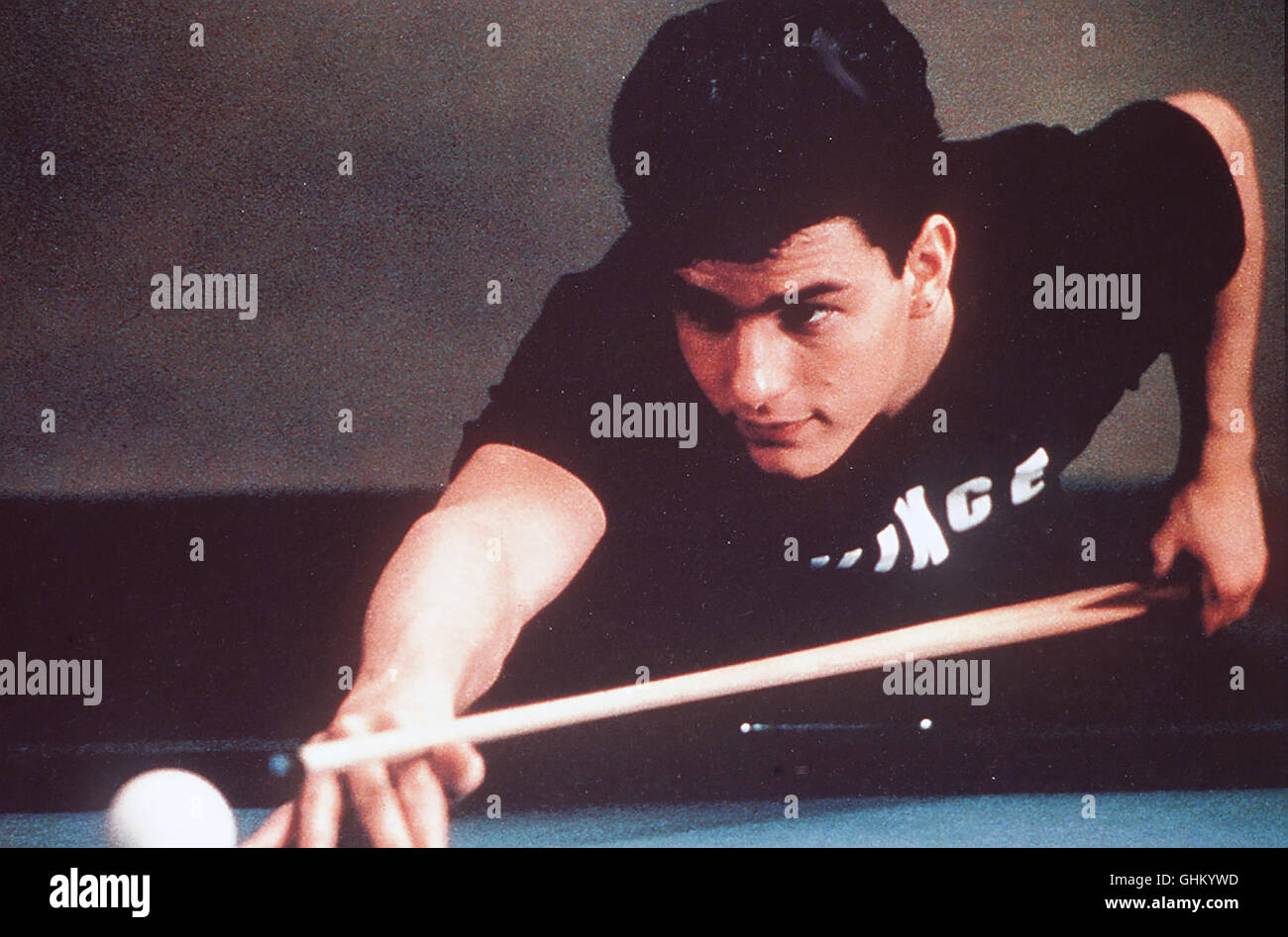Der begabte Spieler Vincent (TOM CRUISE) bei einem Turnier gegen den Altmeister Eddie Felson antreten. Regie: Martin Scorsese aka. Il colore dei soldi Foto Stock