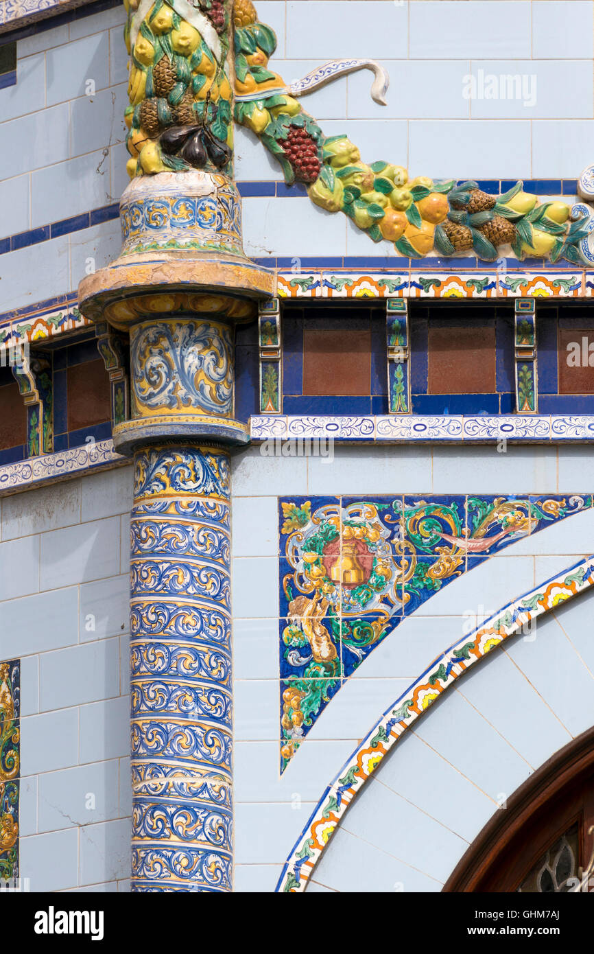 Chiosco in San Telmo Park, Las Palmas de Gran Canaria in Spagna. Particolare decorativo Foto Stock Chiosco in San Telmo Park, Las Palmas de Gran Canaria in Spagna. Particolare decorativo Foto Stock