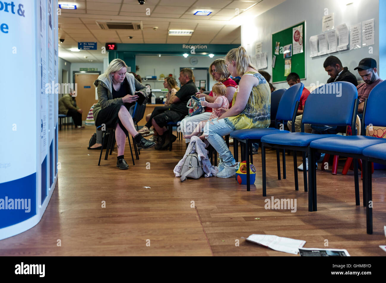 Pronto soccorso, centro di sosta a Derby Foto Stock