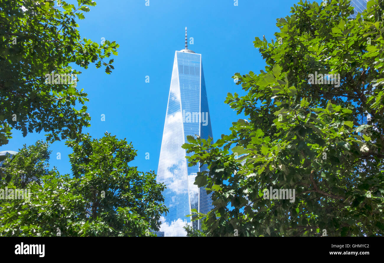 One World Trade Center, la Freedom Tower, edificio più alto nell'emisfero occidentale Foto Stock
