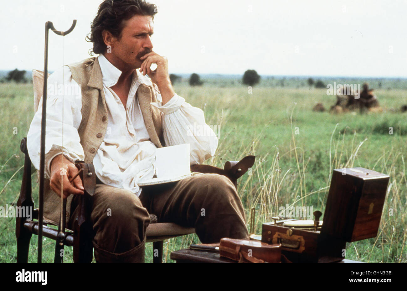 Im Jahre 1854 brechen die Forscher Sir Richard Burton (PATRICK BERGIN) und John Hanning Speke auf, um die quelle des Nils zu erforschen... Regie: Bob Rafelson aka. Le Montagne della Luna Foto Stock