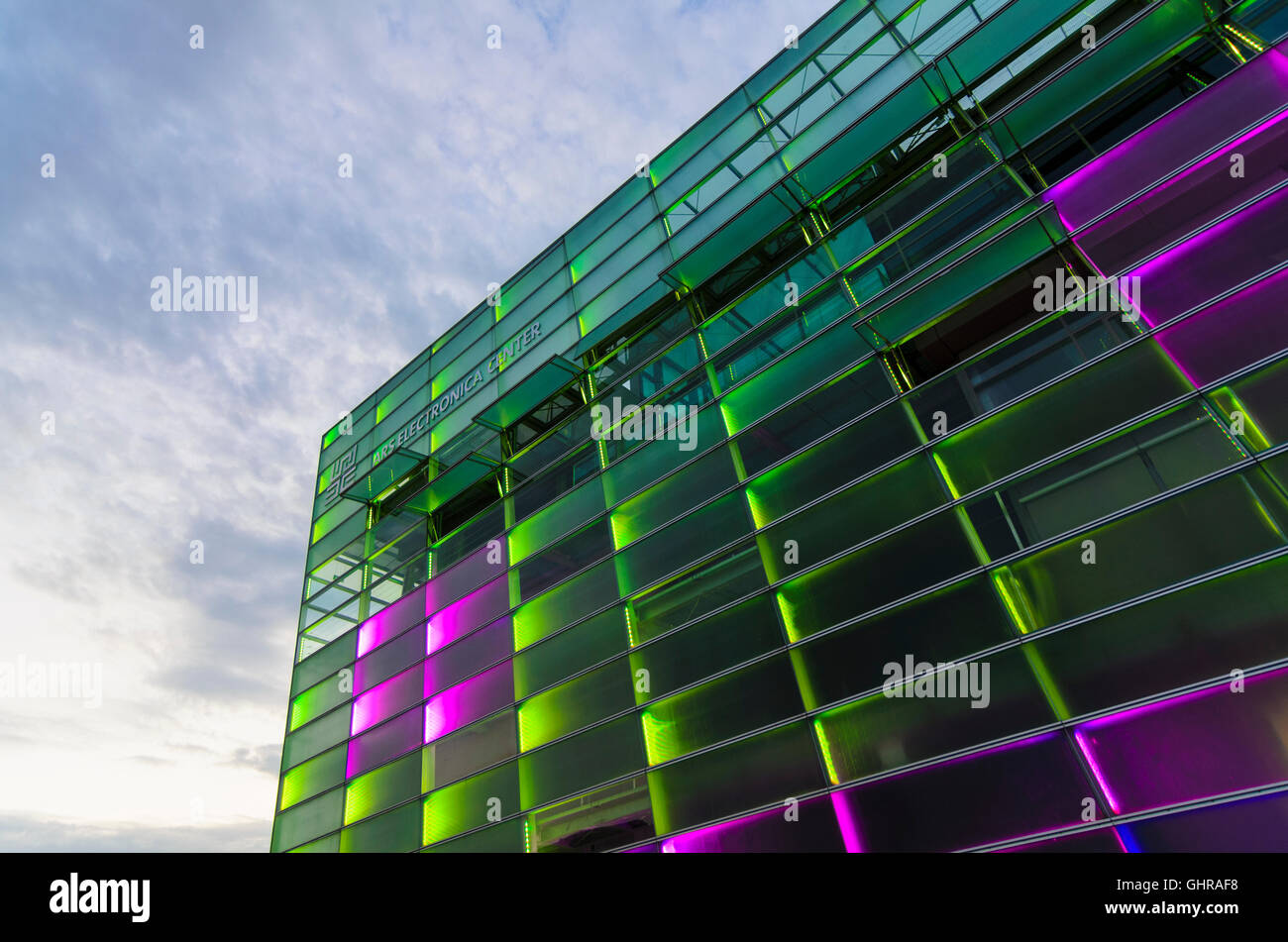 Linz: Centro Ars Electronica, Austria, Oberösterreich, Austria superiore, Zentralraum Foto Stock