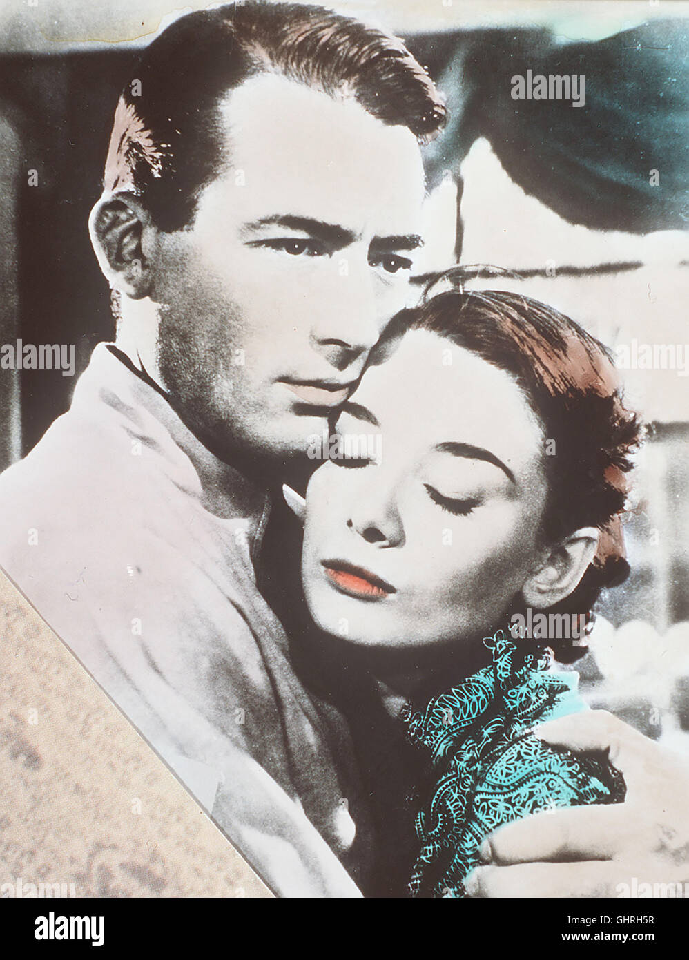 Vacanze Romane Der giornalista Joe Bradley (Gregory Peck) quartiert die hübsche Prinzessin Anne (Audrey Hepburn) bei sich ein, die heimlich aus dem Palast geflohen ist... Regie: William Wyler aka. Vacanze Romane Foto Stock