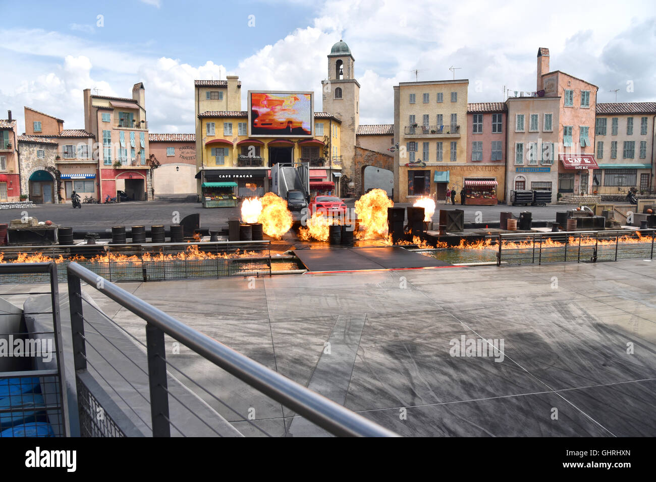 Orlando in Florida - Marzo 27th, 2016: ultima performance di stunt car show in Orlando Florida il 27 marzo 2016 Foto Stock