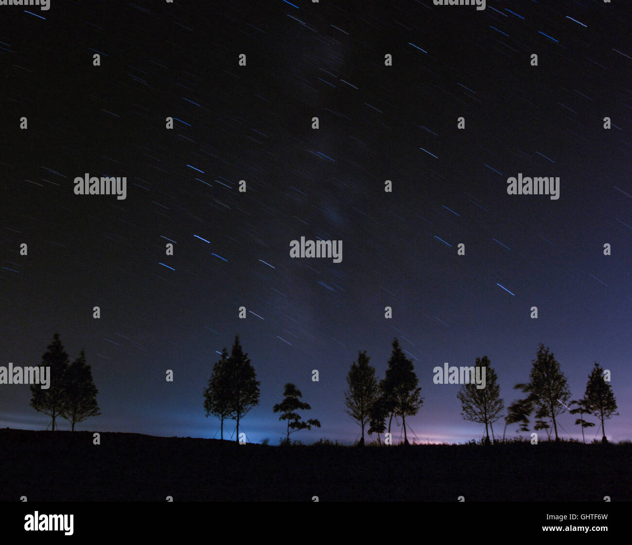 Stelle in moto il regno volo 93 Memorial vicino a Shanksville, Pennsylvania. Foto Stock