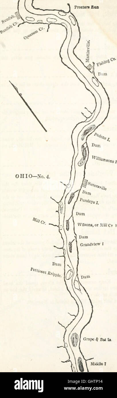 Il pilota occidentale - contenenti grafici del fiume Ohio, e del Mississippi, dalla bocca del Missouri al Golfo del Messico; accompagnata con le direzioni per la navigazione della stessa e un Foto Stock