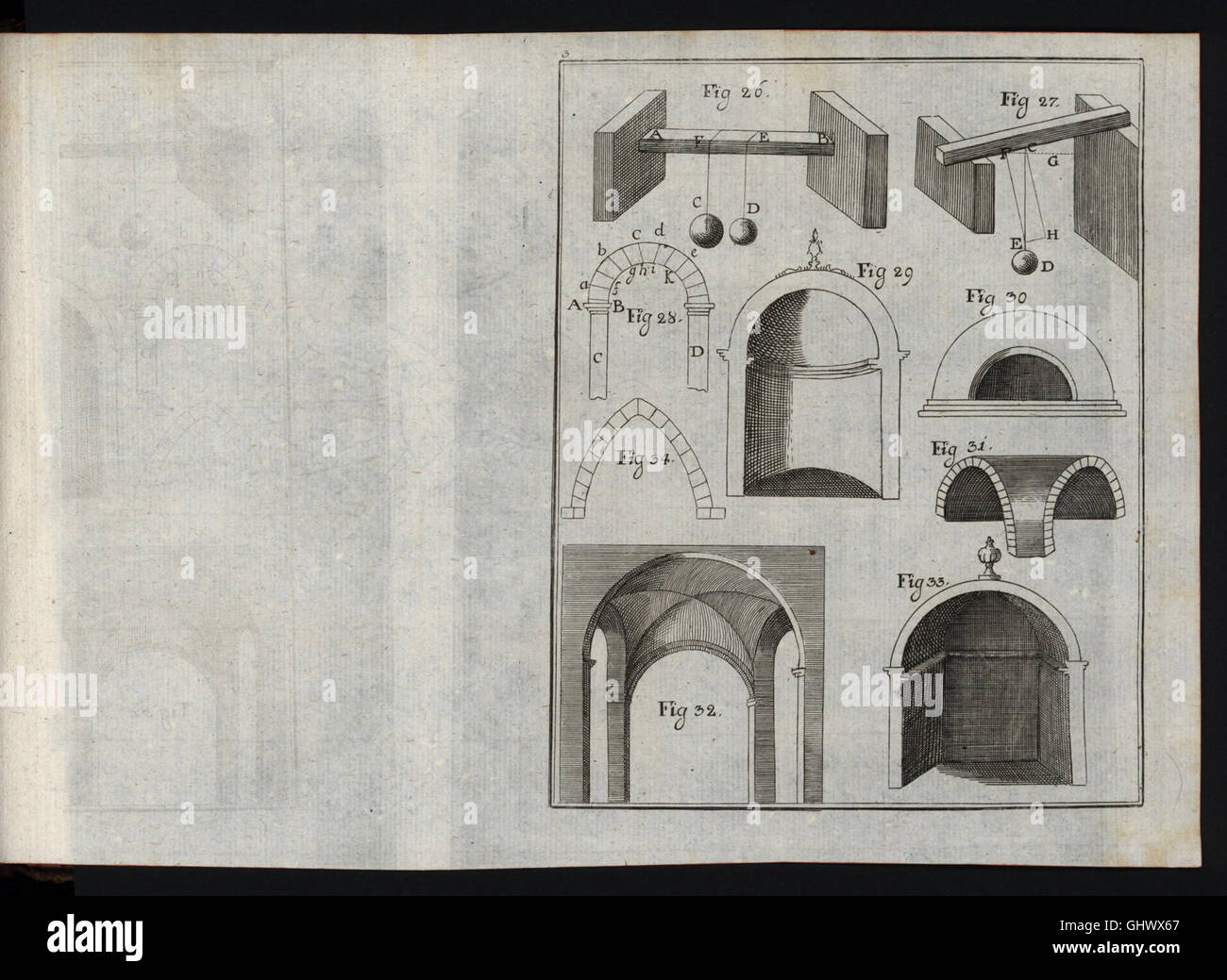 *Éléments de l'Architecture civile* (1772) è un'opera francese sull'architettura civile destinata all'uso degli studenti del Royal College di Thérsien. Il libro si concentra sui fondamenti dell'architettura, inclusi principi, tecniche e progetti specifici per la costruzione civile. Foto Stock