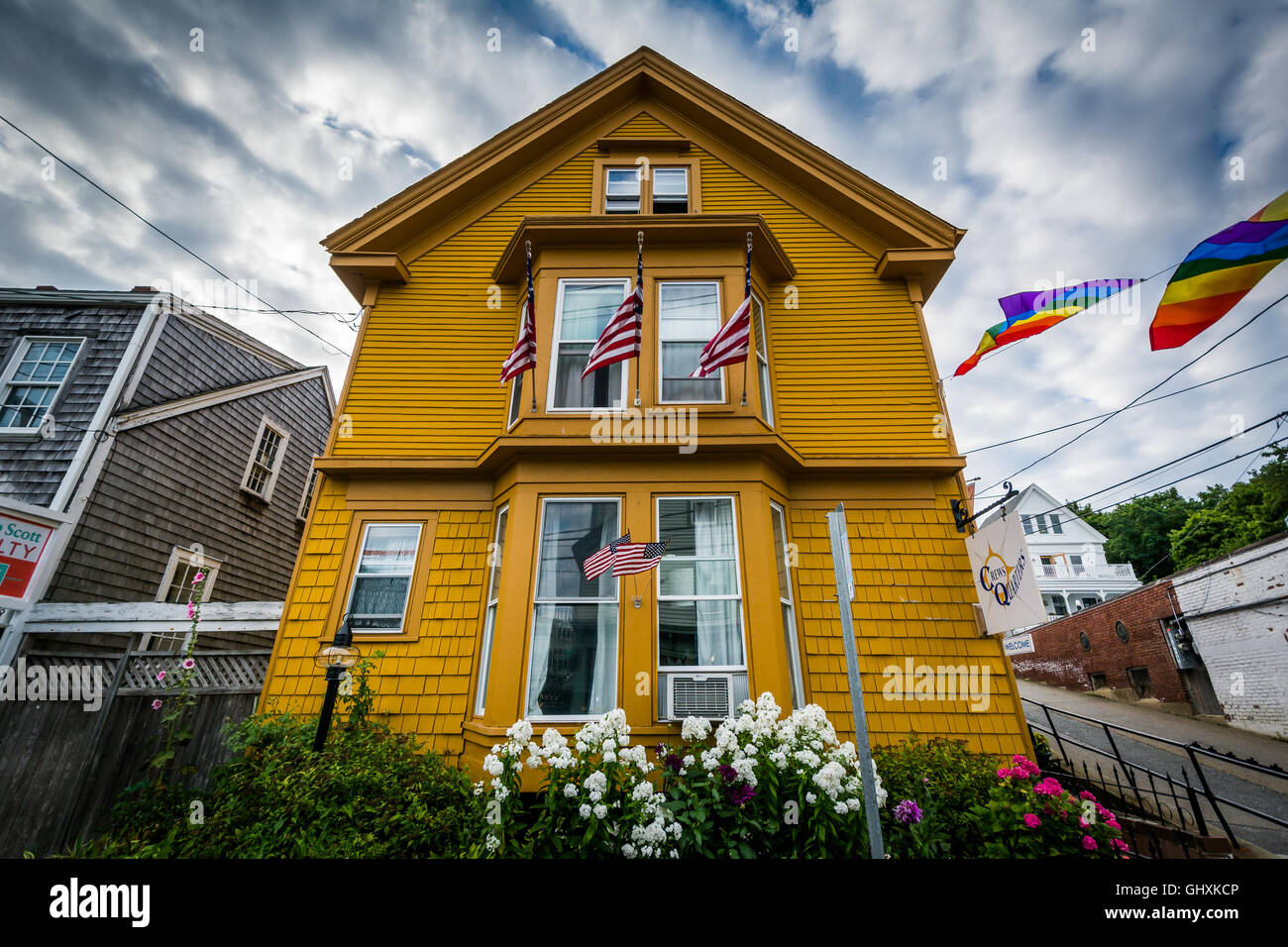 In casa a Provincetown, Cape Cod, Massachusetts. Foto Stock