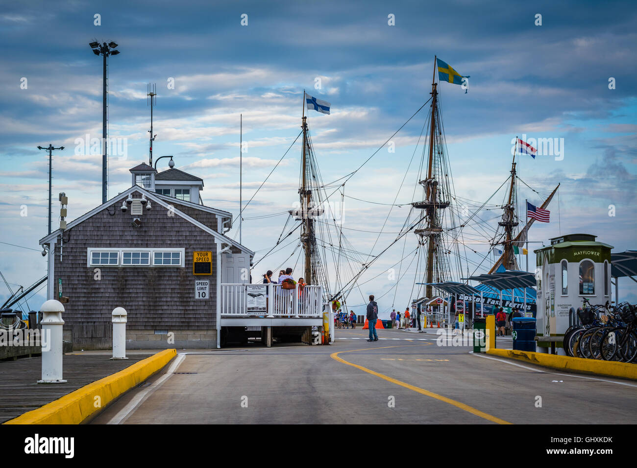 MacMillan Pier, in a Provincetown, Cape Cod, Massachusetts. Foto Stock