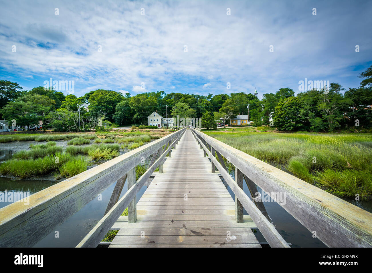 Lo zio di Tim, ponte in Wellfleet, Cape Cod, Massachusetts. Foto Stock