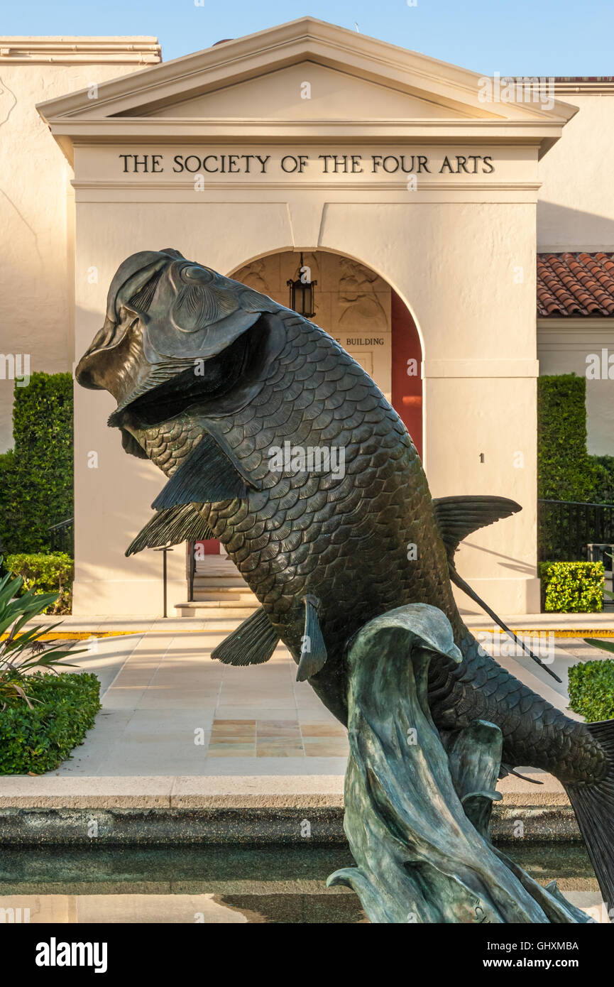 La società dei quattro arti di Palm Beach, Florida, Stati Uniti d'America. Foto Stock