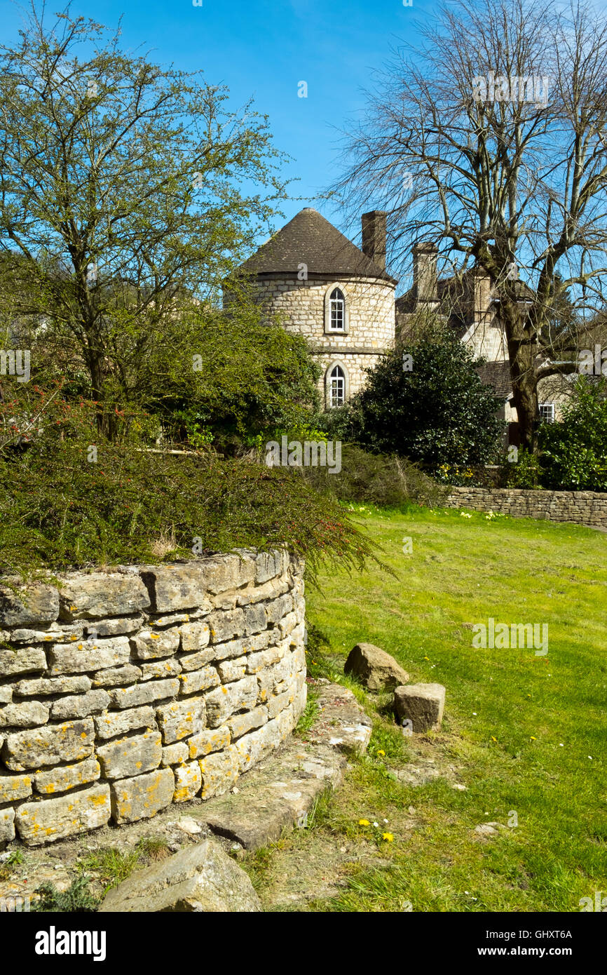 Sole primaverile sul miglioramento del Thames & Severn Canal progetto a Chalford, Gloucestershire, il Costwolds, REGNO UNITO Foto Stock