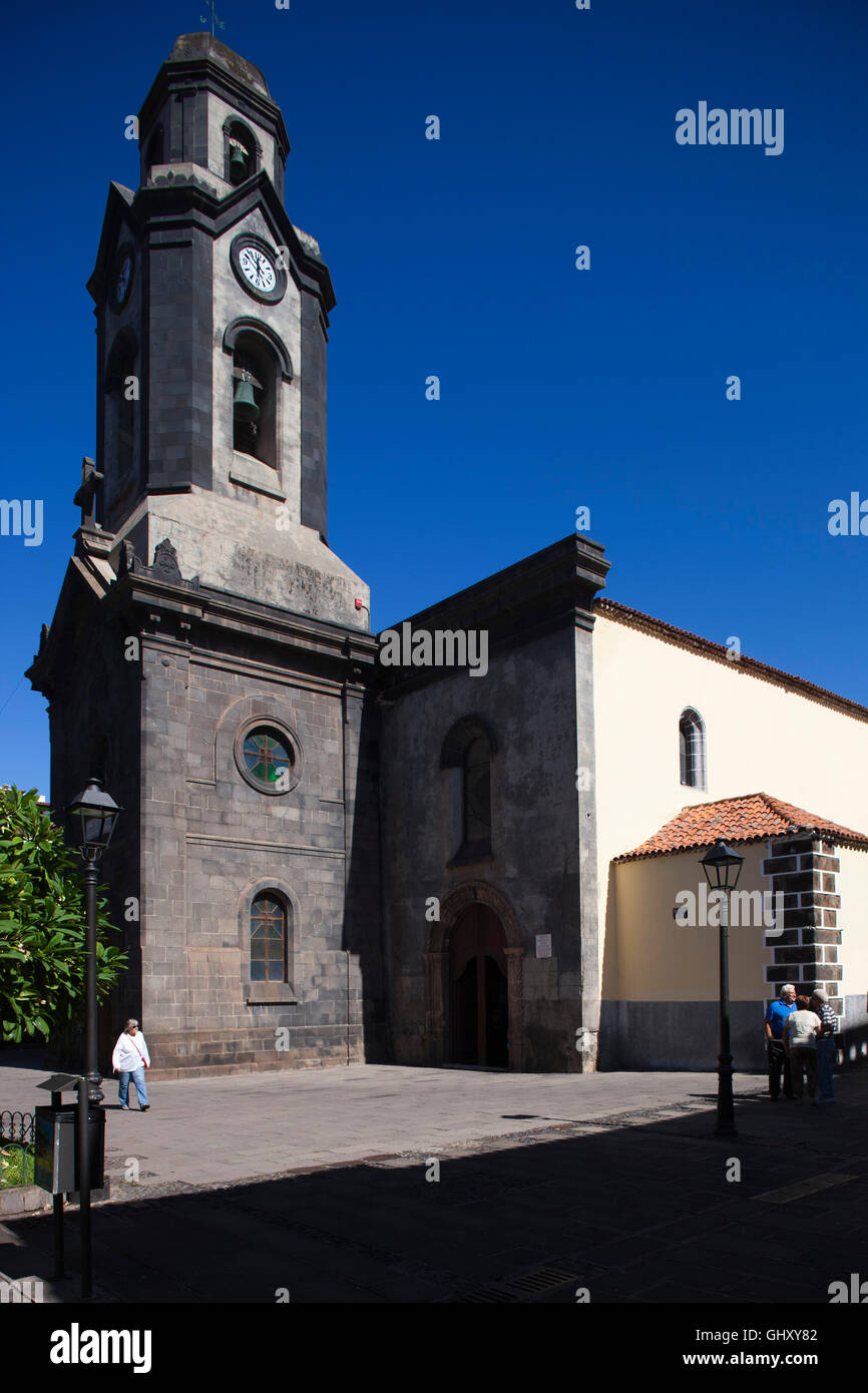 Chiesa di Nuestra Senora da Peña de Francia, Puerto de la Cruz town, l'isola di Tenerife arcipelago delle Canarie, Spagna, Europa Foto Stock