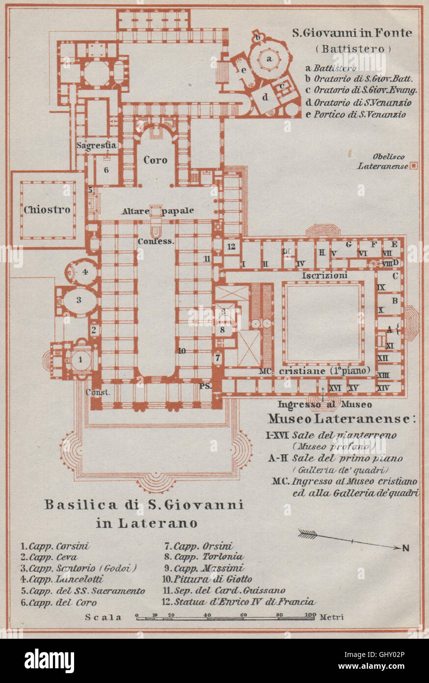Pianta San Giovanni In Laterano Arcibasilica di San Giovanni in Laterano Arcibasilica Papale di San