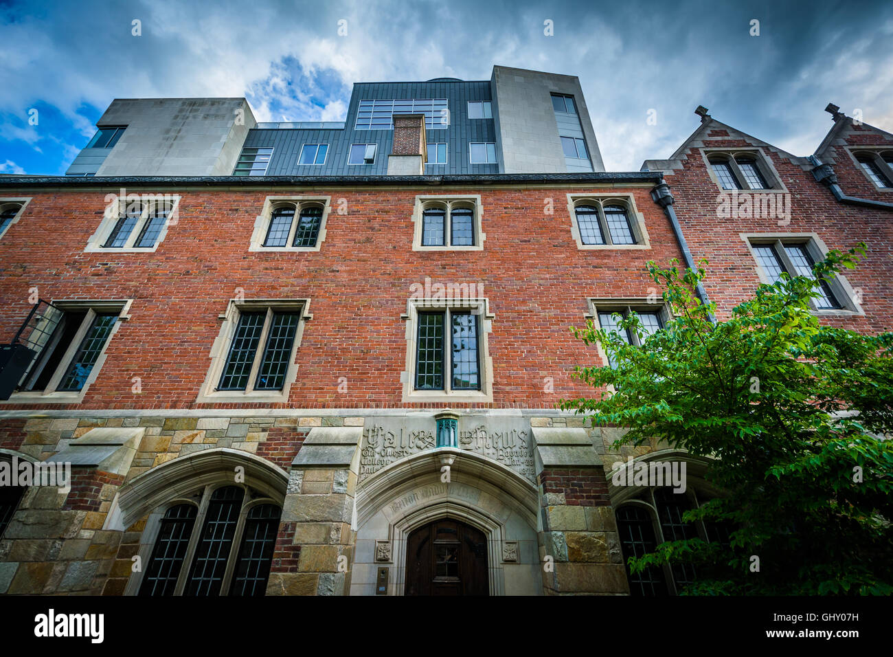 202 York Street, sul campus della Yale University a New Haven, Connecticut. Foto Stock