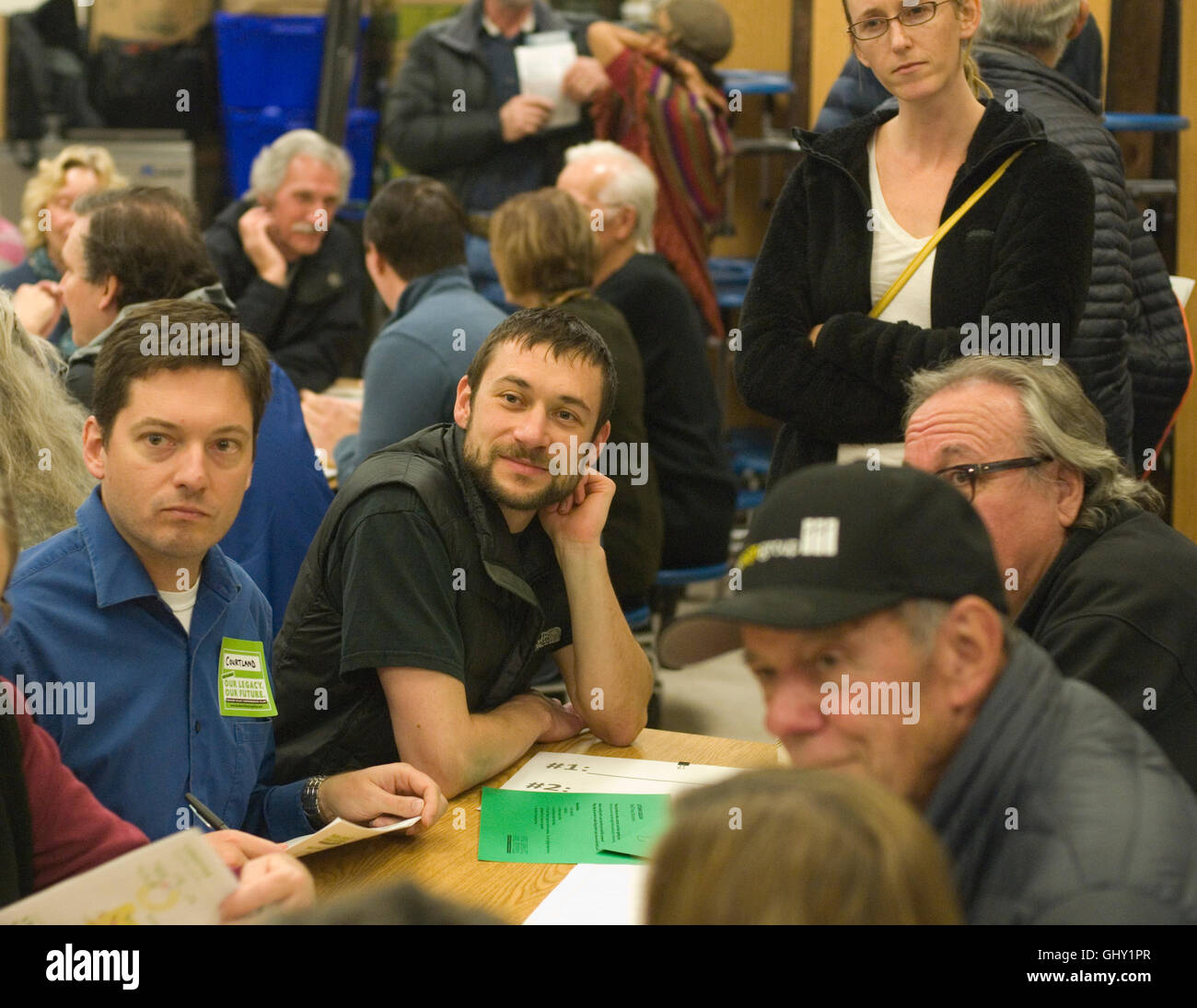 Incontro pubblico su un aggiornamento della Valle di Boulder piano completo Foto Stock