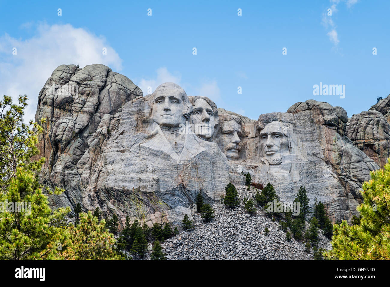 Mt. Rushmore National Memorial, il Dakota del Sud Foto Stock