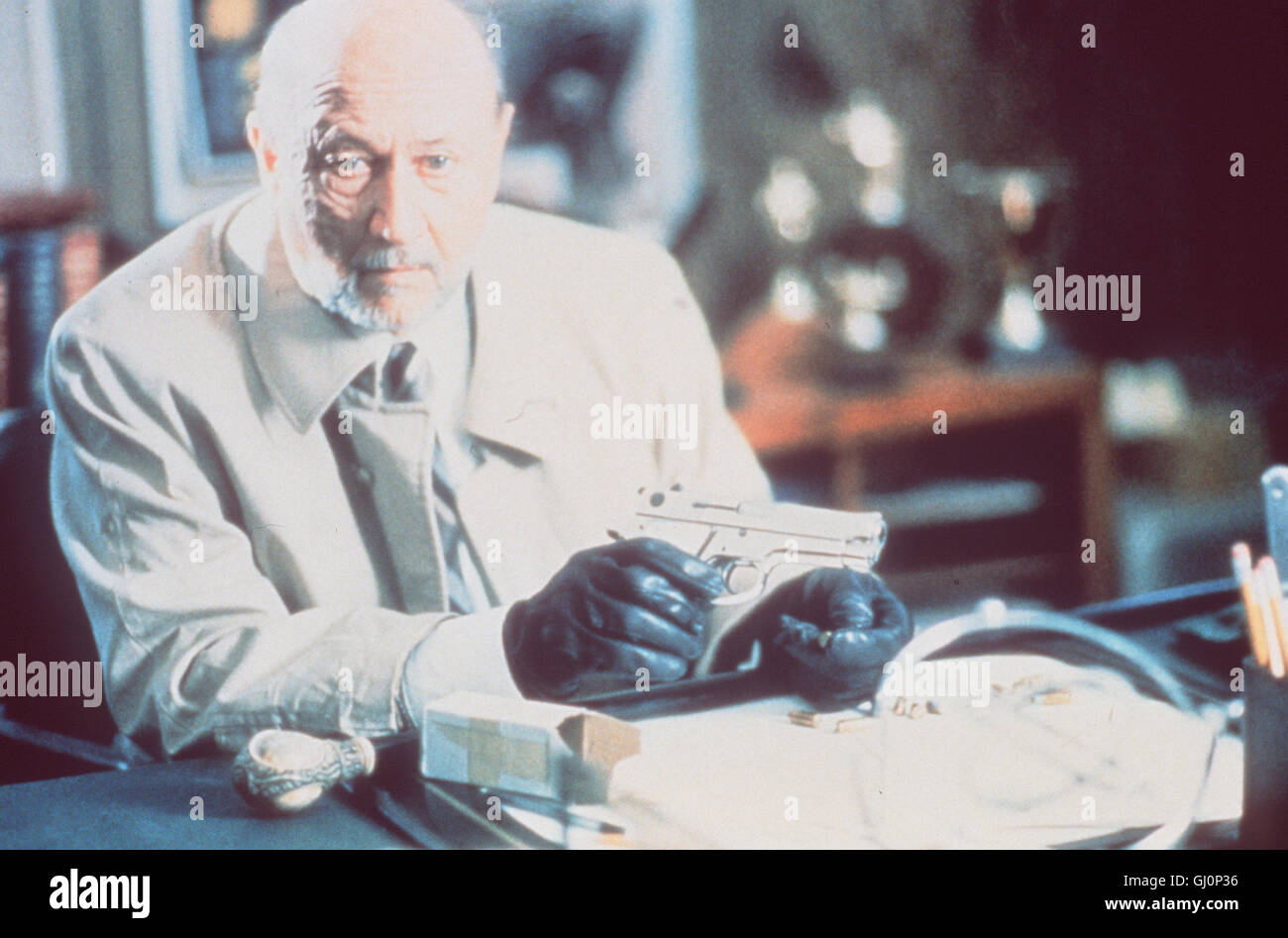 HALLOWEEN V - DIE RACHE DES Michael Myers- RTL II 2305 il dottor Loomis (DONALD PLEASENCE) dem Killer maskierten Myers, Mit Hilfe der kleinen Jamie, eine Falle stellen. Regie: Dominique Othenin-Girard aka. Halloween 5: La vendetta di Michael Myers Foto Stock